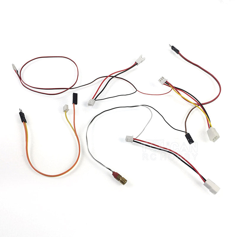 Aiming Flash Laser Light Cables for Henglong 6.0 7.0 RC 1/16 360 Turret Tank Tiger M1A2 Model Vehicle DIY Accessories