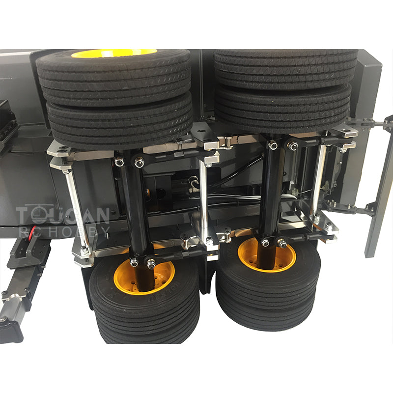 LESU 1/14 Metal RC Hydraulic Lifting Semi-tipper Model with A0006 Electric Legs for RC Tractor Truck DIY Builders Backyard Fun