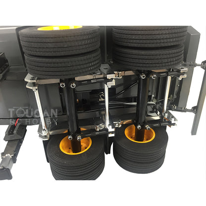 LESU 1/14 Metal RC Hydraulic Lifting Semi-tipper Model with A0006 Electric Legs for RC Tractor Truck DIY Builders Backyard Fun