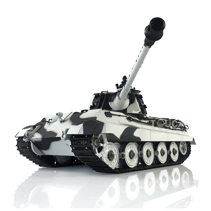 TOUCAN RC HOBBY Henglong 1/16 TK7.0 Plastic German King Tiger RTR RC Tank Model 3888A Sound Light Smoke BB Infrared Combat Metal Barrel