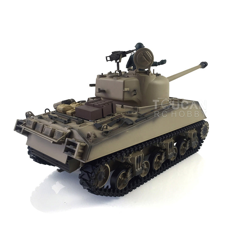 TOUCAN RC HOBBY Henglong 1/16 TK7.0 Plastic 3898 USA M4A3 Sherman RTR RC Tank Barrel Recoil Smoke 360 Degrees Turret Infrared Combat BB Unit Sound Light