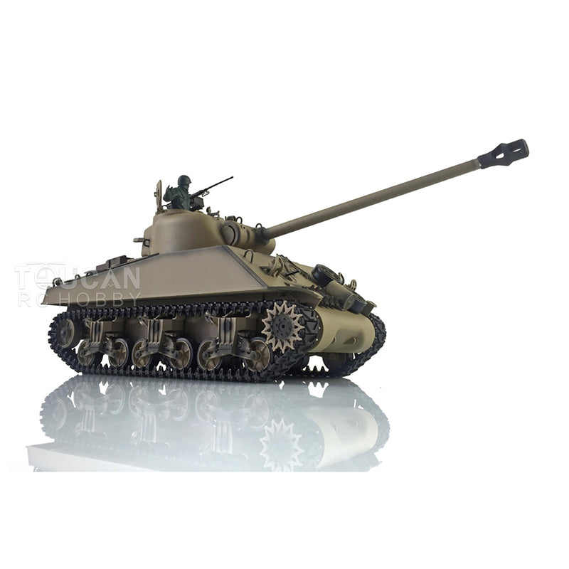 TOUCAN RC HOBBY Henglong 1/16 TK7.0 Promotin USA M4A3 Sherman 3898 RTR RC Tank with Barrel Recoil BB IR Smoke Metal Tracks Sprockets Idlers Wheels