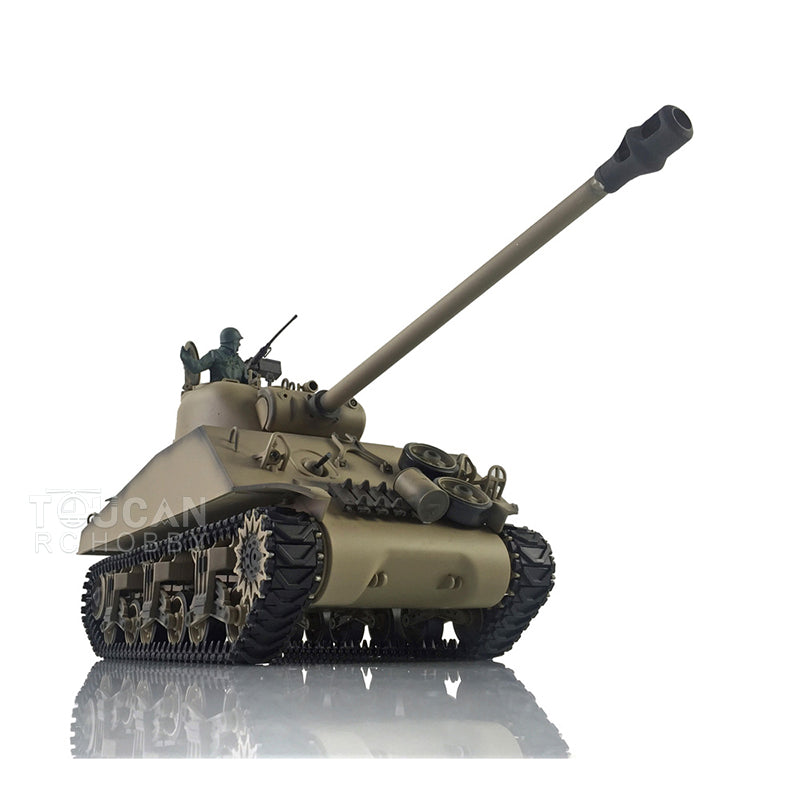 TOUCAN RC HOBBY Henglong 1/16 TK7.0 Promotin USA M4A3 Sherman 3898 RTR RC Tank with Barrel Recoil BB IR Smoke Metal Tracks Sprockets Idlers Wheels