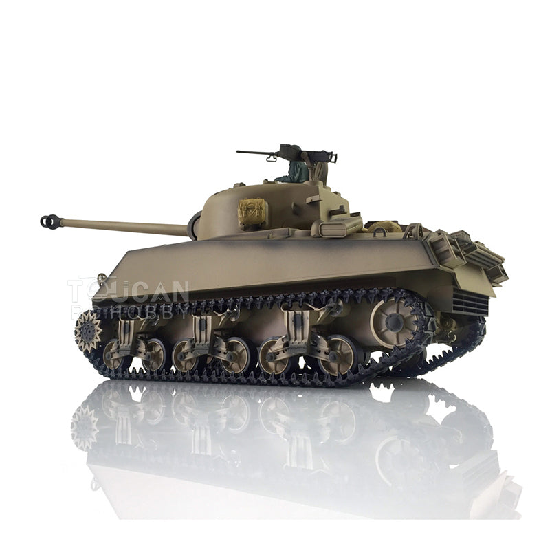 TOUCAN RC HOBBY Henglong 1/16 TK7.0 Promotin USA M4A3 Sherman 3898 RTR RC Tank with Barrel Recoil BB IR Smoke Metal Tracks Sprockets Idlers Wheels