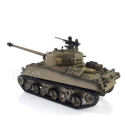 TOUCAN RC HOBBY Henglong 2.4G 1/16 TK7.0 Plastic USA M4A3 Sherman 3898 RTR RC Tank with Barrel Recoil BB Infrared Combat Smoke Light Sound Metal Barrel