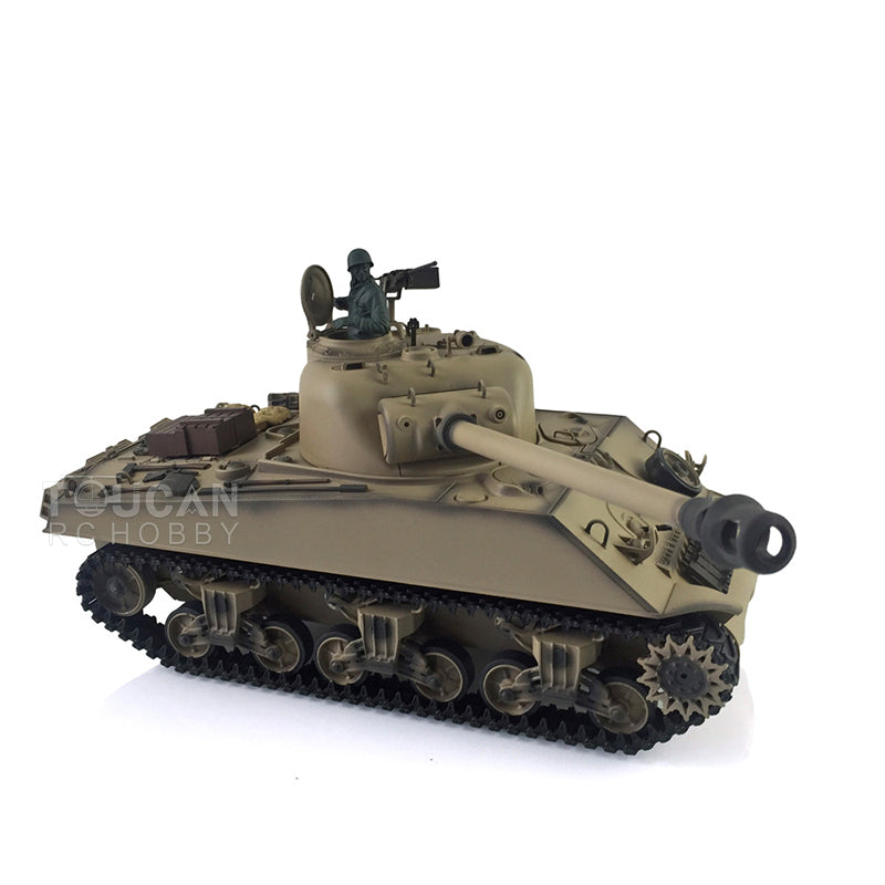TOUCAN RC HOBBY Henglong 1/16 TK7.0 3898 USA M4A3 Sherman RTR RC Tank Barrel Recoil Smoke 360 Degrees Turret BB IR Metal Tracks Gearbox Drive Idler Wheels
