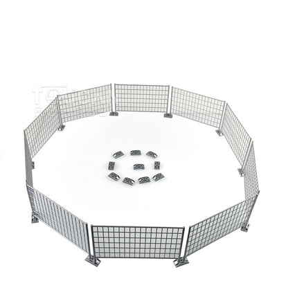 Kabolite Plastic GPS/ Metal Oil Cylinder Guard Plate/Fence/Construction Site Barrier for 1/14 K970 RC Hydraulic Excavator Truck Model