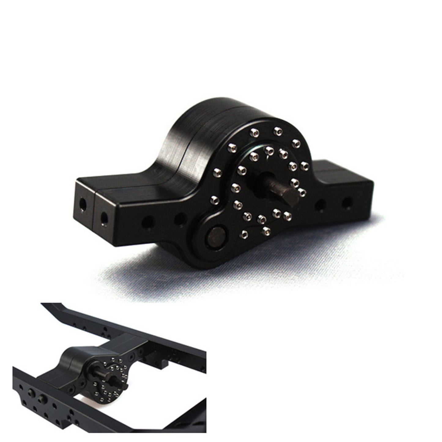 LESU Metal 2/1 Transfer Case Chassis Rail Frame Luggage Carrier for 1/10 Remote Control Crawler Car DIY for Professional RC Modeler