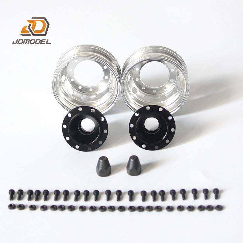 JDModel Metal Wheel Hub Brake Drum for 1/14 JDM-81 Off-road Vehicle Tire TAMIYA RC Tractor Truck Power/Unpower Axles LESU Remote Controlled Dumper DIY Model