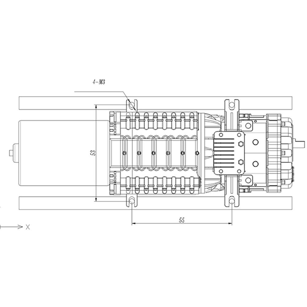 JDModel Transmission Gearbox for 1/14 Radio Control Tractor Truck Engineering Vehicle Model for Professional Hobbyists