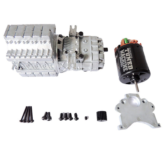 TOUCAN RC HOBBY JDModel Transmission Gearbox for 1/14 Radio Control Tractor Truck Engineering Vehicle Model for Professional Hobbyists