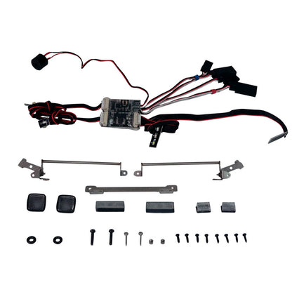 JDModel Light System Guard Rotating Lights 201/3T MAX Sound System for 1/14 Hydraulic RC Construction Vehicles Excavator Loader ZW370 Forklift JDM-121 Bulldozer JDM-198