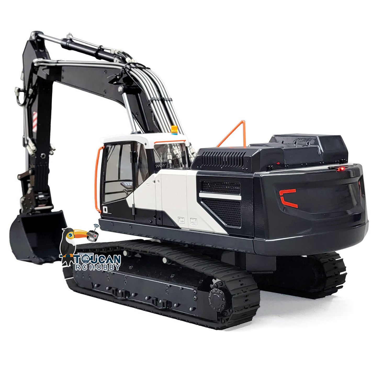 MTM Metal 1/14 2 Arms Remote Control Hydraulic Excavator EC380 RC Diggers Assembled and Painted Vehicle Car Model Heavy Machine