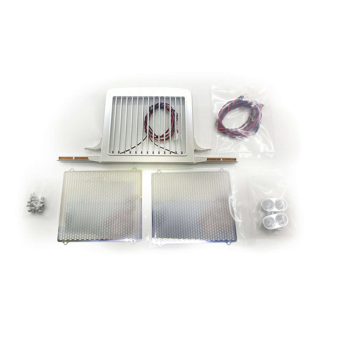 Degree Model CNC Engine Air Intake Grille Cover Universal Upgrade Part for Tamiye 1/14 56301 56344 Grand Hauler RC Tractor LESU Trucks