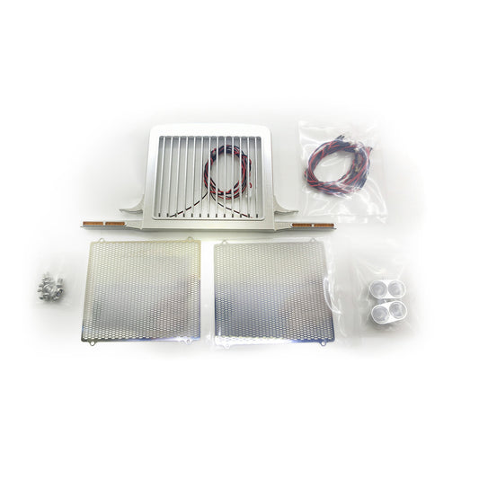 Degree Model CNC Engine Air Intake Grille Cover Universal Upgrade Part for Tamiye 1/14 56301 56344 Grand Hauler RC Tractor LESU Trucks