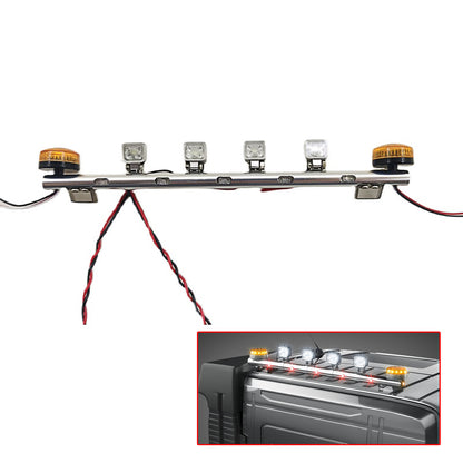 Degree Rotating Light Led CNC Roof Lamp 4 Light Modes for 1/14 RC Tractor Truck 56360 56362 LESU Trucks