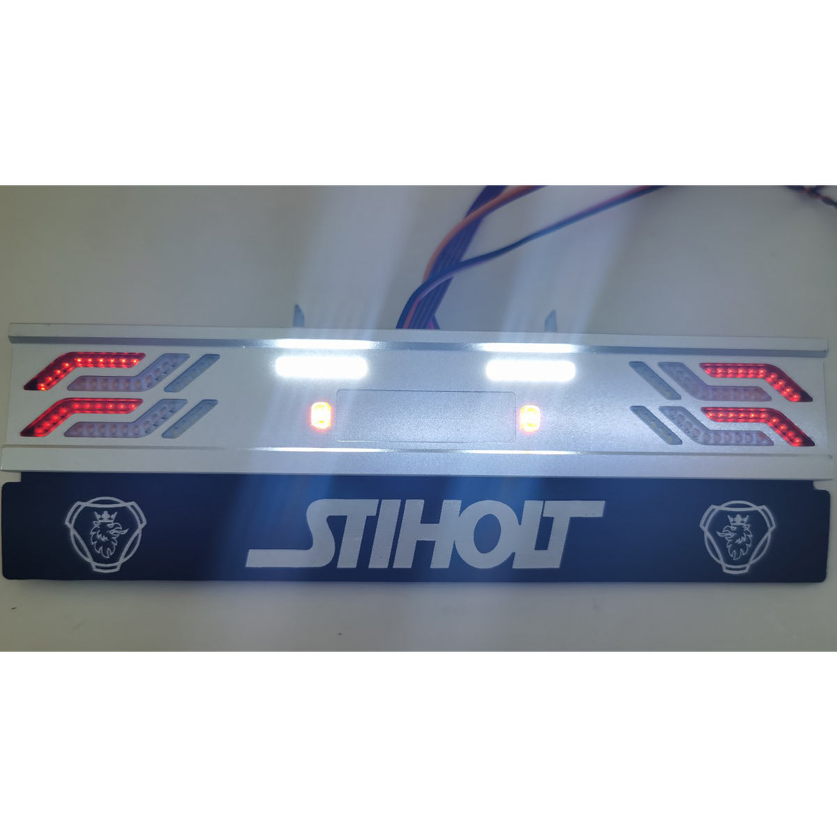 TOUCAN RC HOBBY Degree CNC Tail Beam Led Taillight for 1/14 RC Tractor Truck Remote Cpmtrolled Car Model DIY Accessory Kits