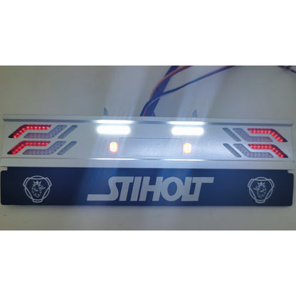TOUCAN RC HOBBY Degree CNC Tail Beam Led Taillight for 1/14 RC Tractor Truck Remote Cpmtrolled Car Model DIY Accessory Kits