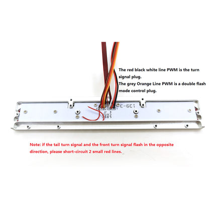 TOUCAN RC HOBBY Degree CNC Tail Beam Led Taillight for 1/14 RC Tractor Truck Remote Cpmtrolled Car Model DIY Accessory Kits