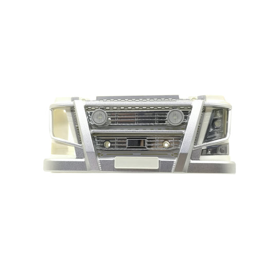 Degree Scale Fender Led Light Metal Front Bumper Spare Part Universal for DIY Design Tamiiya 1/14 RC Tractor Truck 56360 Dump