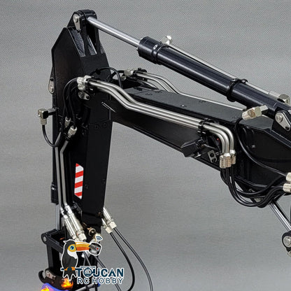 TOUCAN RC HOBBY MTModel EC380 Metal 1/14 RC Hydraulic Excavator 3-Arms Digger Tiltable Bucket 6-ways Reserving Valve Lights for Enthusiasts