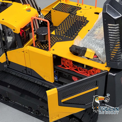 TOUCAN RC HOBBY MTModel EC380 Metal 1/14 RC Hydraulic Excavator 3-Arms Digger Tiltable Bucket 6-ways Reserving Valve Lights for Enthusiasts