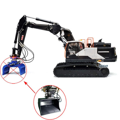 TOUCAN RC HOBBY MTModel EC380 Metal 1/14 RC Hydraulic Excavator 3-Arms Digger Tiltable Bucket 6-ways Reserving Valve Lights for Enthusiasts