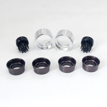 JDModel XS45 Metal Tyre/Rear Double Wheel Hub for 1/14 Scale RC Tractor Truck Construction Transport Vehicle DIY Model Builders