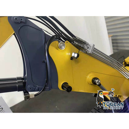Toucanhobby C374 1/14 Metal RC Hydraulic RTR Demolition Excavator 3 Arms Cabin Lift 6 Way Valve PL18EV Controller Light Sound for Collectors