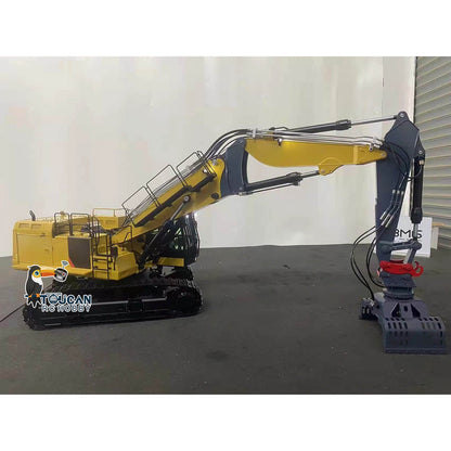 USA Pre-Order by the sea 374 UHD 1/14 RC Hydraulic Demolition Excavator 3-section Boom RTR Digger Model Flysky PL18EV Remote Sound Light System For Adult