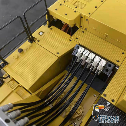 Toucanhobby C374 1/14 Metal RC Hydraulic RTR Demolition Excavator 3 Arms Cabin Lift 6 Way Valve PL18EV Controller Light Sound for Collectors