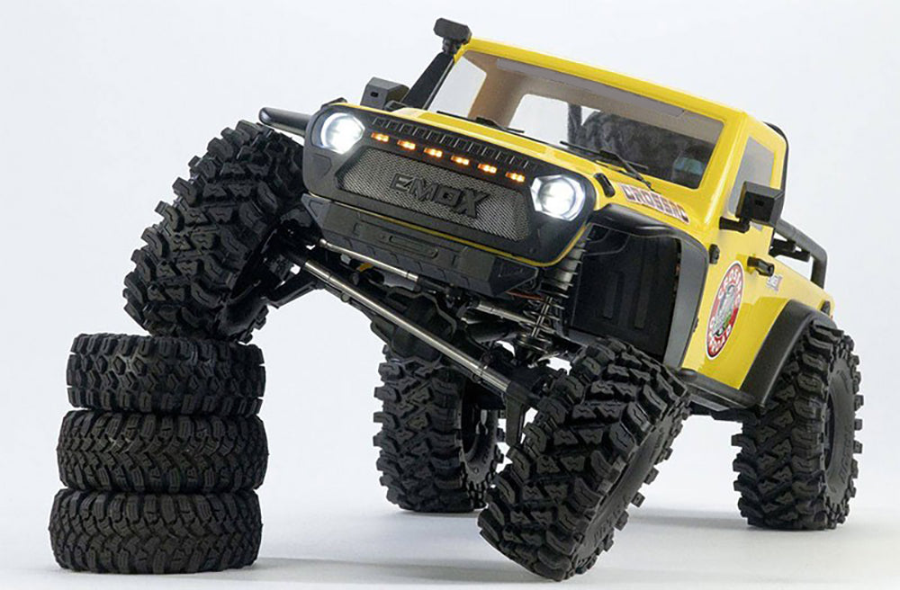 CROSSRC 1/8 Painted RC Crawler Car 4X4 EMO X Remote Control Off-road Vehicles RTR Hobby Models Emulated Vehicle Toys