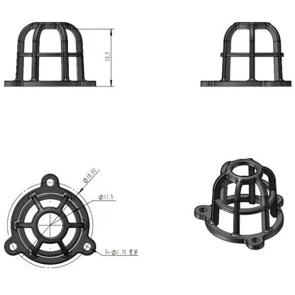 JDModel Light System Guard Rotating Lights 201/3T MAX Sound System for 1/14 Hydraulic RC Construction Vehicles Excavator Loader ZW370 Forklift JDM-121 Bulldozer JDM-198