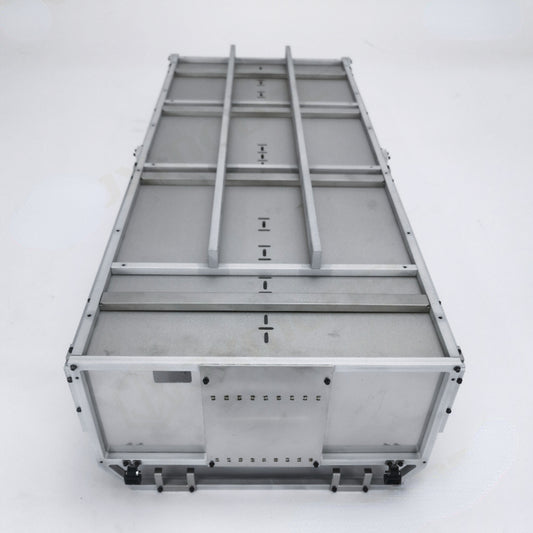 JXM Metal Cargo Long Bucket for 1/14 10X10 5-Axle Chassis of F1650-TD RC Hydraulic Front Crane Trucks DIY Models