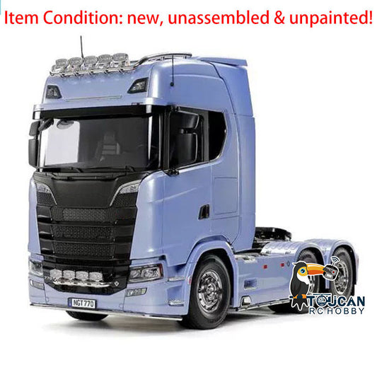 1/14 6X4 RC Tractor Truck 770S 56368 Radio Control Engineering Vehicle Hobby Model Kits Unpainted Emulated Car Motor