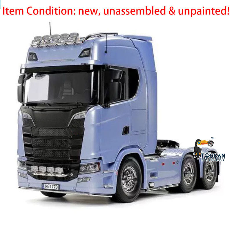 1/14 6X4 RC Tractor Truck 770S 56368 Radio Control Engineering Vehicle Hobby Model Kits Unpainted Emulated Car Motor