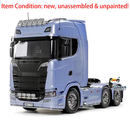 1/14 6X4 RC Tractor Truck 770S 56368 Radio Control Engineering Vehicle Hobby Model Kits Unpainted Emulated Car Motor