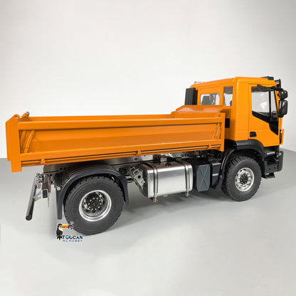 MODO 1/14 Metal 6*4/4*2 RC Hydraulic Dump Truck PNP ST8 Controller 2 Speed Gearbox Axles Locks for Construction Model Collectors Outdoor Hobby
