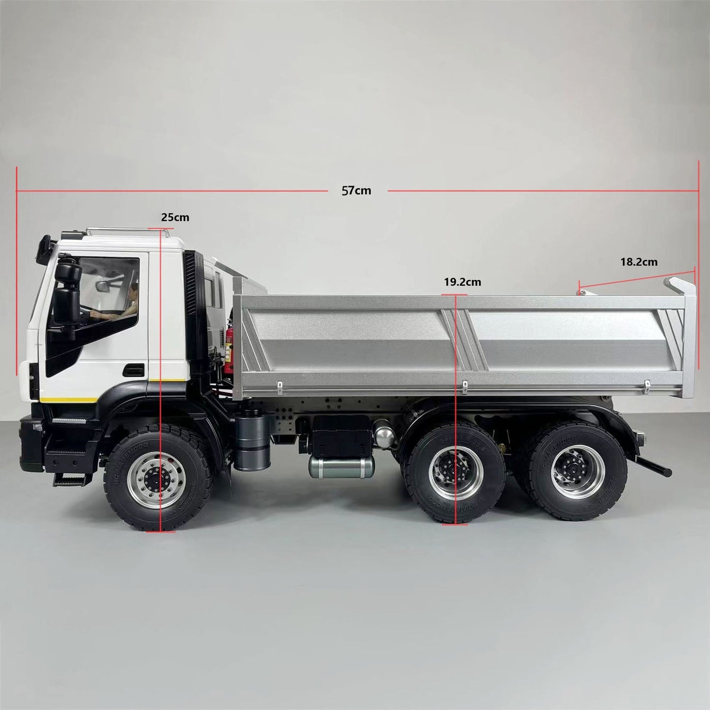 1/14 6x4 Hydraulic RC Dumper Trucks CNC Axles Metal Remote Controlled Tipper Car Toy Hobby Model for Adults Children