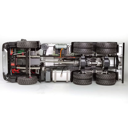 1/14 6x4 Hydraulic RC Dumper Trucks CNC Axles Metal Remote Controlled Tipper Car Toy Hobby Model for Adults Children