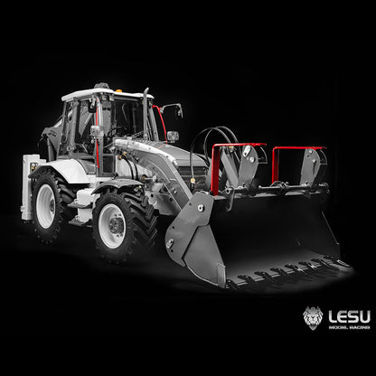 IN STOCK LESU 1/14 RC Hydraulic Equipment Remote Controlled Backhoe Loader AOUE BL71 2 in 1 Excavator Model PL18EVLite Painted Assembled