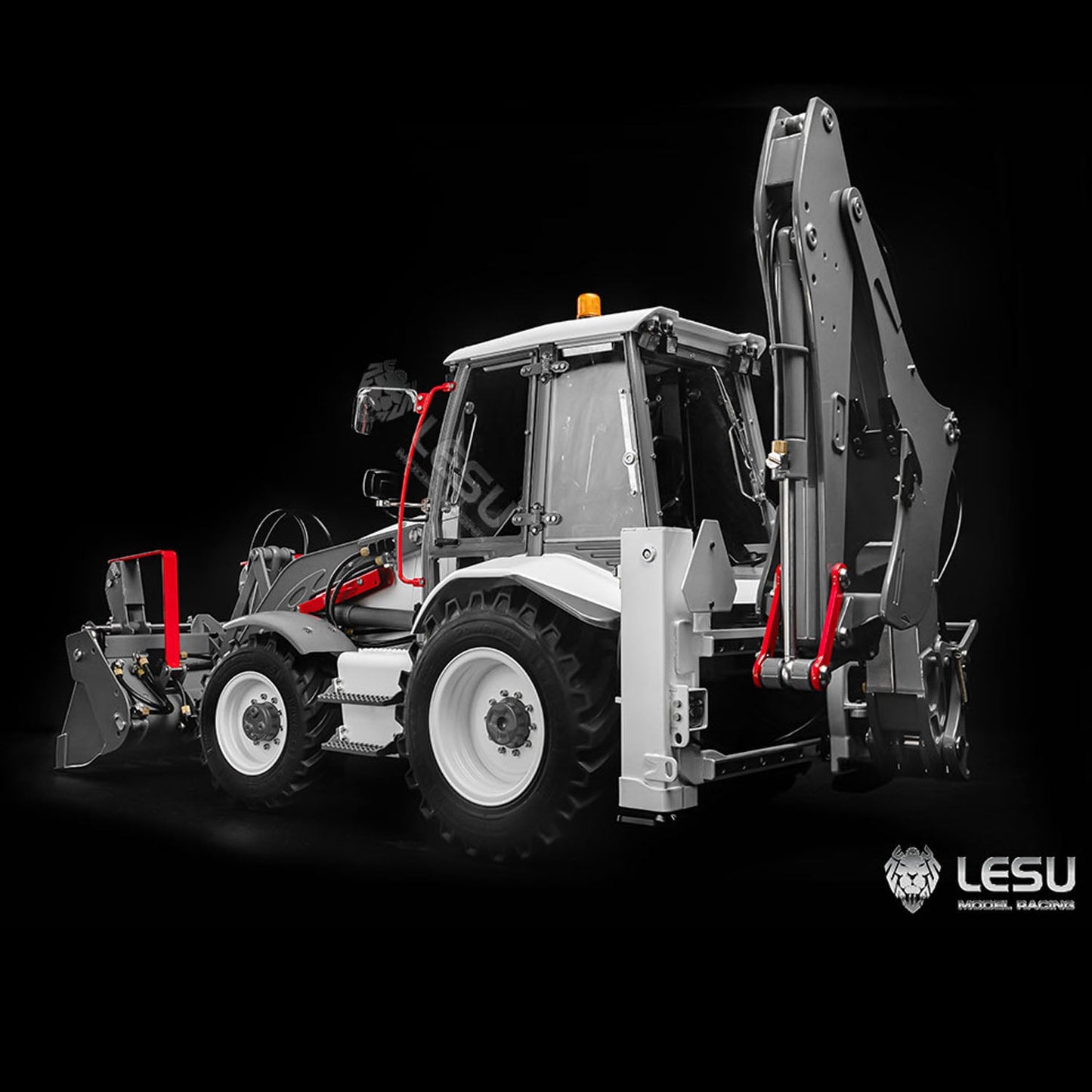 IN STOCK LESU 1/14 RC Hydraulic Equipment Remote Controlled Backhoe Loader AOUE BL71 2 in 1 Excavator Model PL18EVLite Painted Assembled teshulianjie