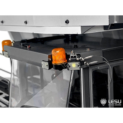 LESU AOUE R100E 1/16 Metal RC Mining Truck Model Hydraulic CNC Aluminum Alloy Vehicle Differential Lock Suspension for Construction Hobbyists
