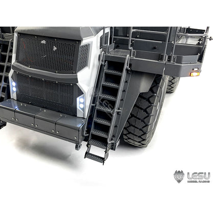 LESU AOUE R100E 1/16 Metal RC Mining Truck Model Hydraulic CNC Aluminum Alloy Vehicle Differential Lock Suspension for Construction Hobbyists