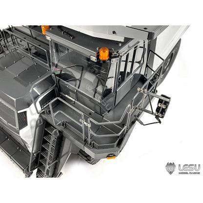 LESU AOUE R100E 1/16 Metal RC Mining Truck Model Hydraulic CNC Aluminum Alloy Vehicle Differential Lock Suspension for Construction Hobbyists