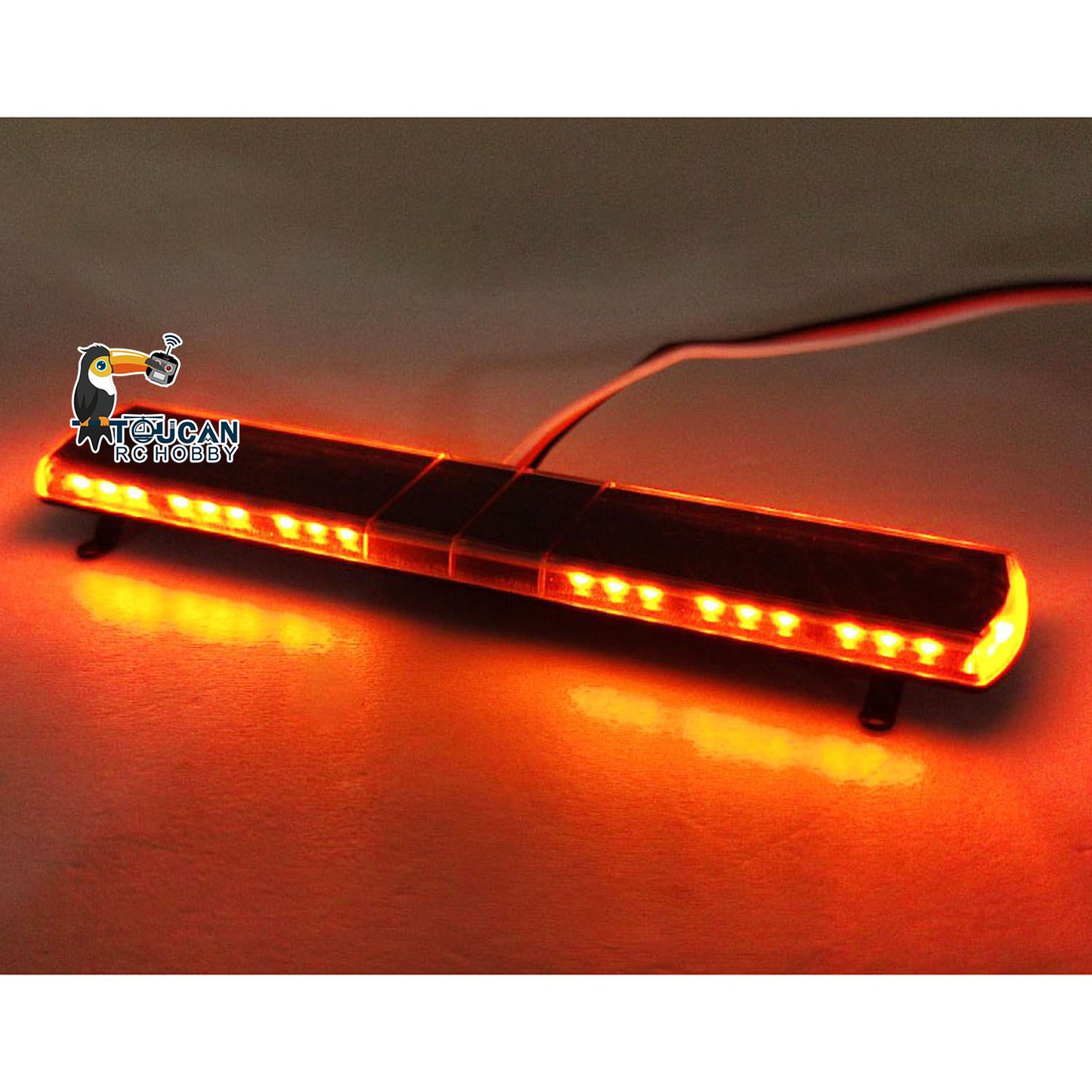 Warning Light Bar Lights for 1/14 RC Tractor Truck Remote Controlled Dump Car Construction Vehicle Hobby Models DIY Parts