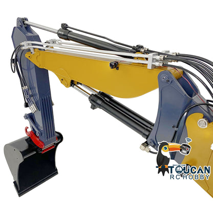 1/14 Assembled Painted 3 Arms RC Hydraulic Excavator 374FPL18 Lite Remote Control Diggers Servo Motor ESC Hobby Models