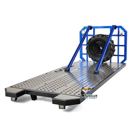 Metal Flatbed for 1/14 8x8 RC Rock Crawler Radio Controlled Car Climbing Vehicle Truck Simulation Model Accessories Part