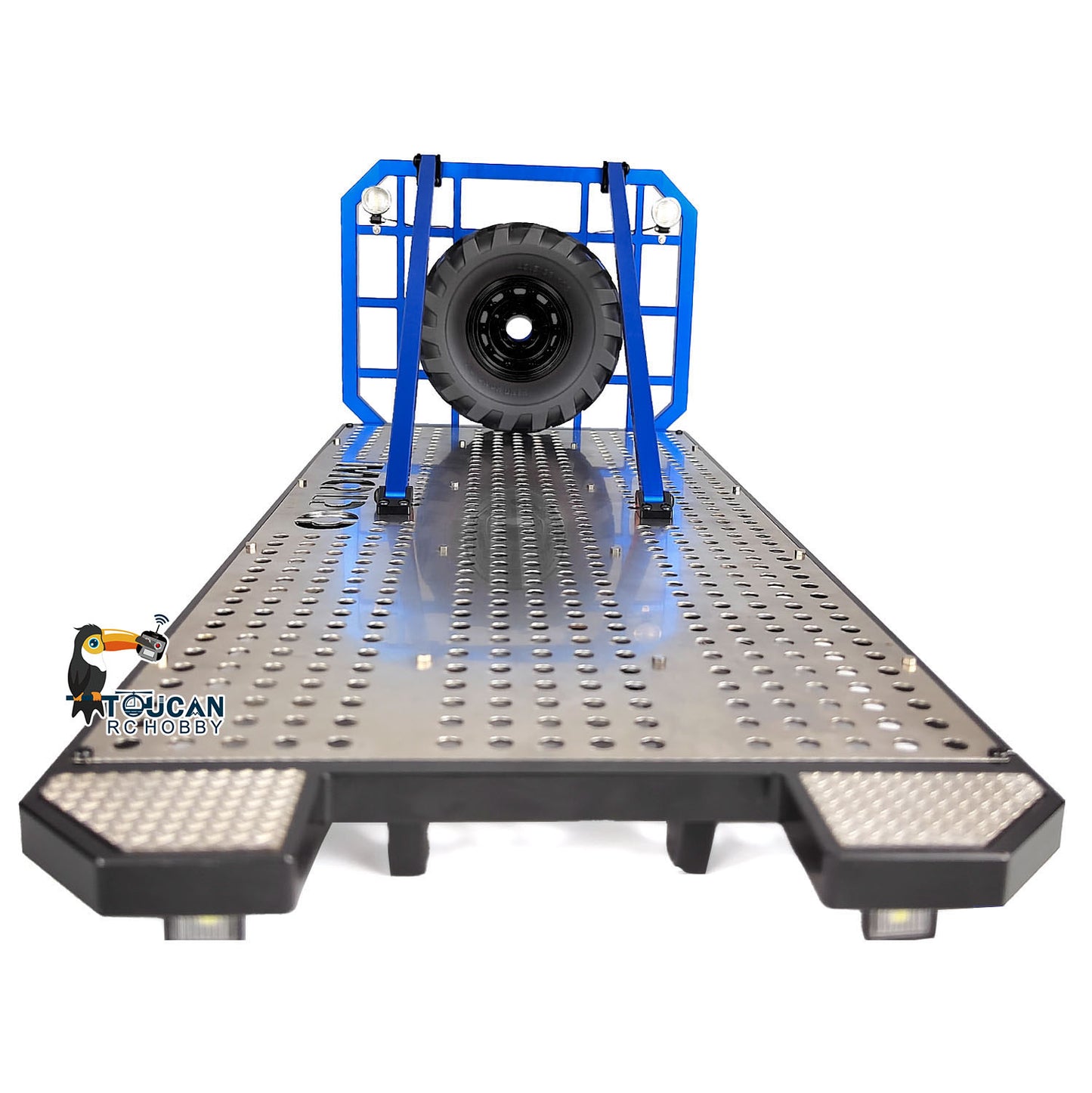 Metal Flatbed for 1/14 8x8 RC Rock Crawler Radio Controlled Car Climbing Vehicle Truck Simulation Model Accessories Part