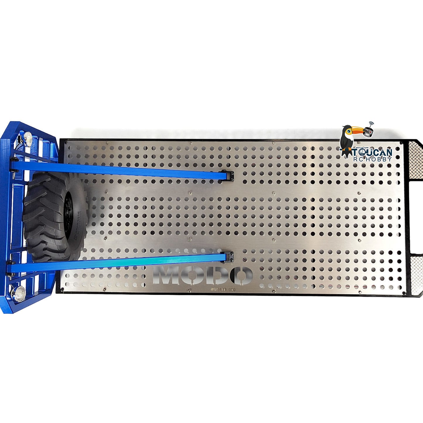 Metal Flatbed for 1/14 8x8 RC Rock Crawler Radio Controlled Car Climbing Vehicle Truck Simulation Model Accessories Part